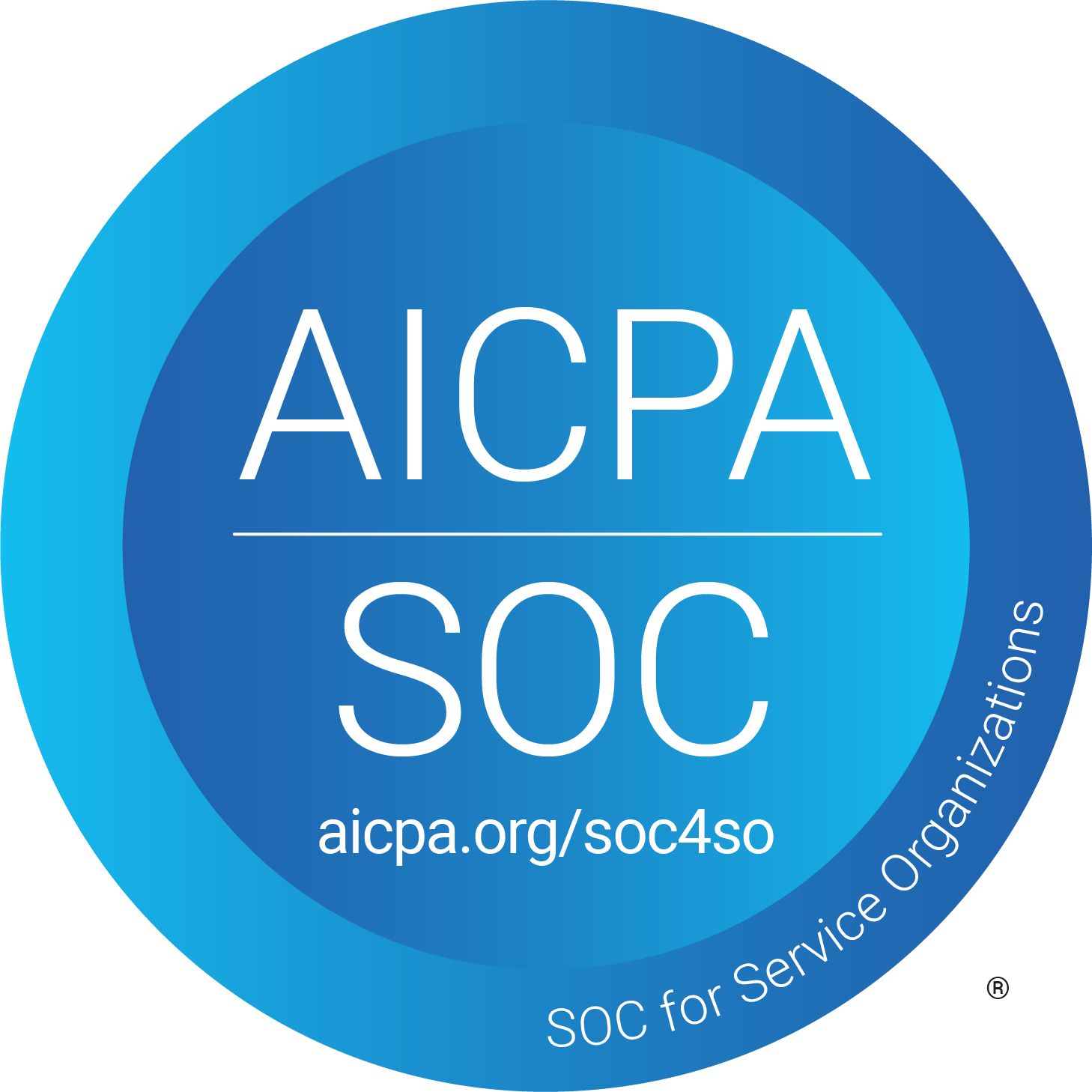 SOC 2 logo Blue